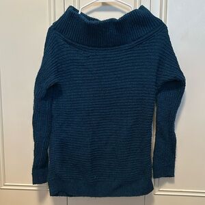 Express XS Blue Wide Neck Sweater